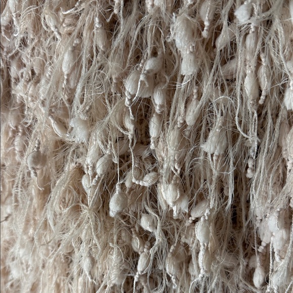 JODIFL Cream Shaggy Open-Front Sweater Vest - Picture 4 of 5